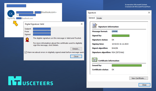 Musceteers IT GmbH Email Encryption Certificate